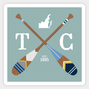 Paddle TC, Traverse City Painted Oars Magnet